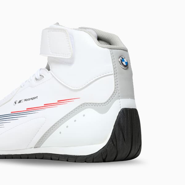 BMW MMS Neo Cat Mid 2.0 Driving Shoes, PUMA White-Cool Light Gray, extralarge-IND