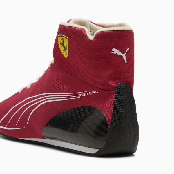 Scuderia Ferrari Speedcat Pro Charles Leclerc Motorsport Shoes Men, Burnt Red-PUMA White, extralarge