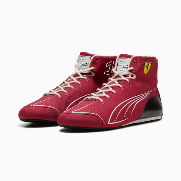 Scuderia Ferrari Speedcat Pro Charles Leclerc Motorsport Shoes Men, Burnt Red-PUMA White, extralarge