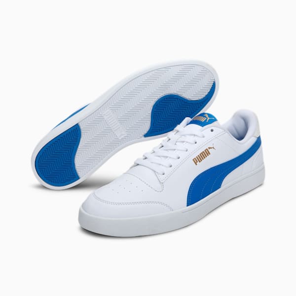 Shuffle SoftFoam+ Sneakers, Puma White-Nebulas Blue-Ivory Glow-Puma Team Gold, extralarge-IND
