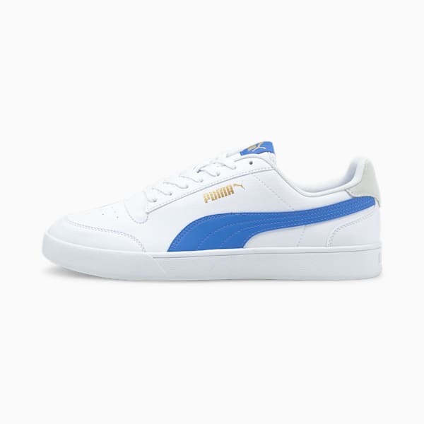 Shuffle SoftFoam+ Sneakers, Puma White-Nebulas Blue-Ivory Glow-Puma Team Gold, extralarge-IND