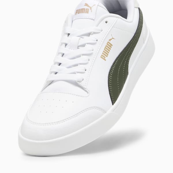 PUMA Shuffle SoftFoam+ Unisex Sneakers, PUMA White-Myrtle-Vapor Gray-PUMA Gold, extralarge-IDN