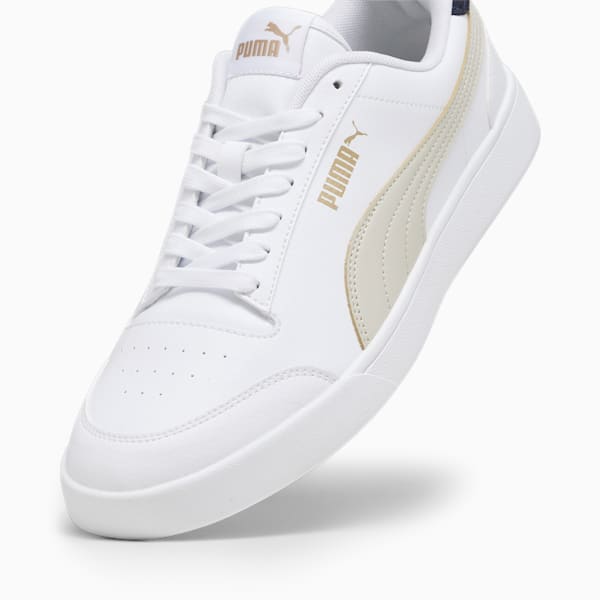 PUMA Shuffle SoftFoam+ Unisex Sneakers, PUMA White-Bold Blue-New Navy-PUMA Gold, extralarge-IDN