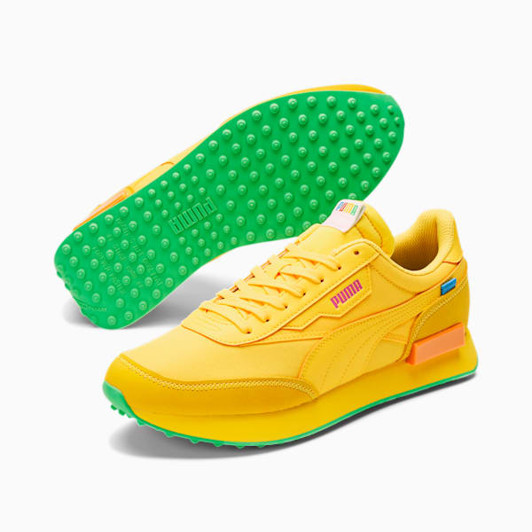 PUMA x FASHION GEEK Future Rider Men's Sneakers, ULTRA YELLOW-ULTRA YELLOW, extralarge