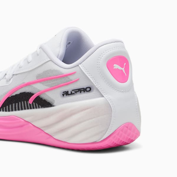 All Pro NITRO™ Men's Basketball Shoes, Poison Pink-PUMA White, extralarge