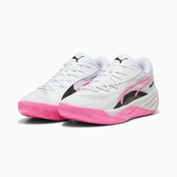 Puma basketball shoes white and pink online