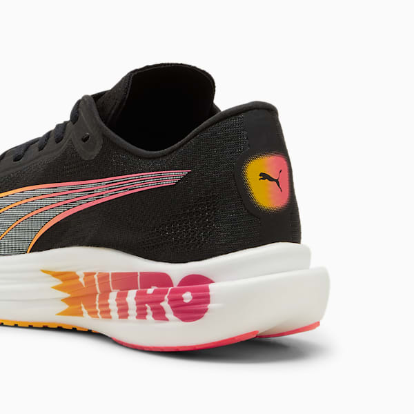 ウィメンズ ディヴィエイト ニトロ エリート 2 FF ランニングシューズ, PUMA Black-Sun Stream-Sunset Glow, extralarge-JPN