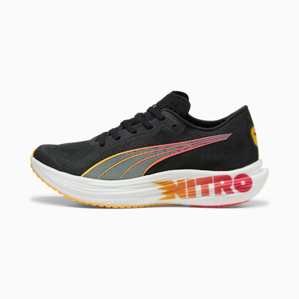 Tenis de running para mujer Deviate NITRO™ Elite 2, PUMA Black-Sun Stream-Sunset Glow, extralarge