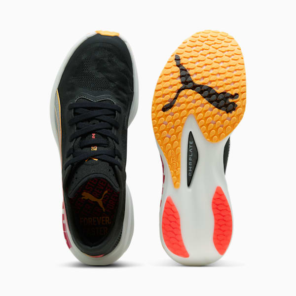 ウィメンズ ディヴィエイト ニトロ エリート 2 FF ランニングシューズ, PUMA Black-Sun Stream-Sunset Glow, extralarge-JPN