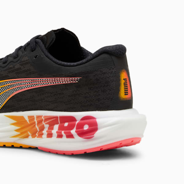 ウィメンズ ディヴィエイト ニトロ 2 FF ランニングシューズ, PUMA Black-Sun Stream-Sunset Glow, extralarge-JPN