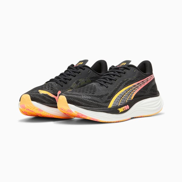 Velocity NITRO™ 3 Men's Running Shoes, PUMA Black-PUMA Silver-Sun Stream, extralarge-IND