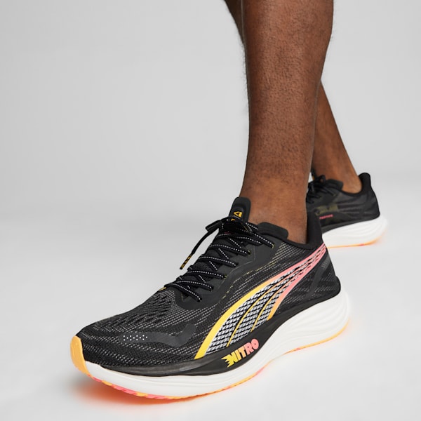 Velocity NITRO™ 3 Men's Running Shoes, PUMA Black-PUMA Silver-Sun Stream, extralarge-IND