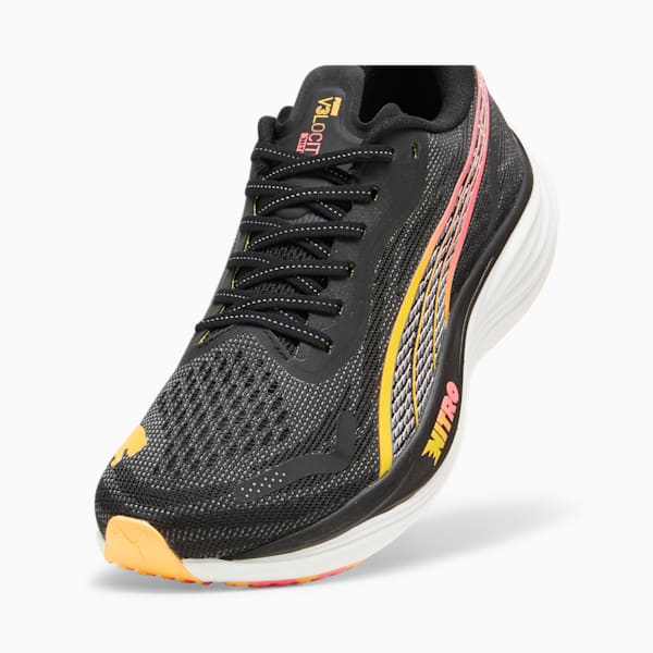 Velocity NITRO™ 3 Men's Running Shoes, PUMA Black-PUMA Silver-Sun Stream, extralarge-IND