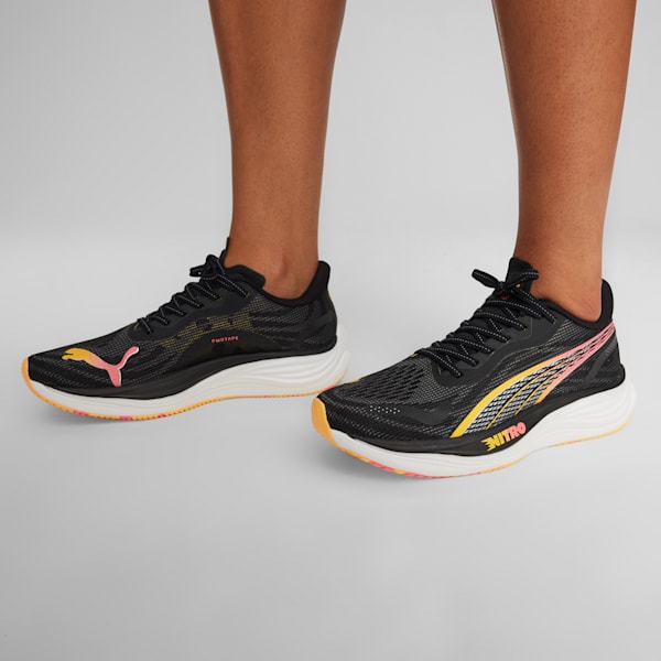 Tenis de running para mujer Velocity NITRO™ 3, PUMA Black-PUMA Silver-Sun Stream, extralarge