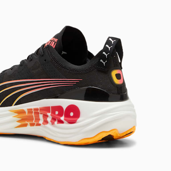 メンズ フォーエバーラン ニトロ FF ランニングシューズ, PUMA Black-Sun Stream-Sunset Glow, extralarge-JPN