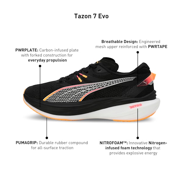 Deviate NITRO™ 3 Men's Running Shoes, PUMA Black-Sun Stream, extralarge-IND