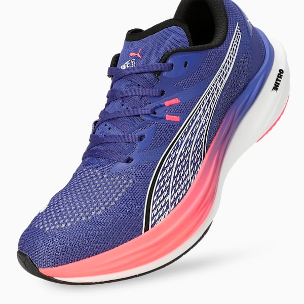 Deviate NITRO™ 3 Men's Max Cushion Running Shoes, Lapis Lazuli-Sunset Glow, extralarge-IND