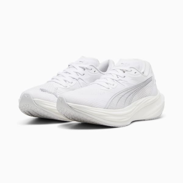 Deviate NITRO™ 3 Men's Road Running Shoes, PUMA White-Feather Gray-PUMA Silver, extralarge