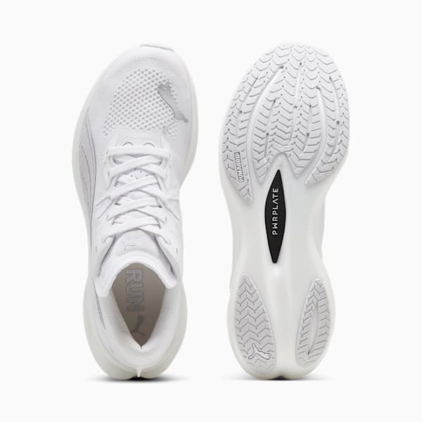 Deviate NITRO™ 3 Men's Road Running Shoes, PUMA White-Feather Gray-PUMA Silver, extralarge