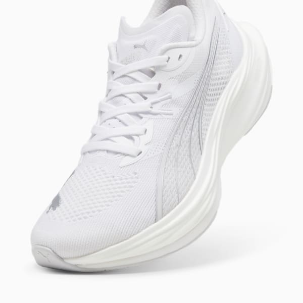 Deviate NITRO™ 3 Men's Road Running Shoes, PUMA White-Feather Gray-PUMA Silver, extralarge