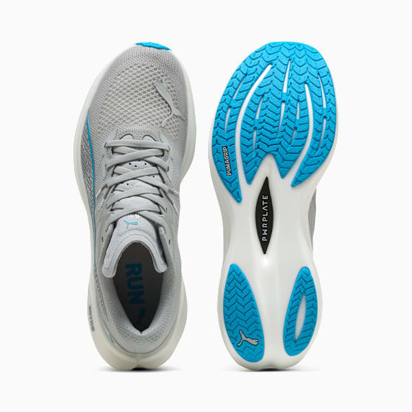 Deviate NITRO™ 3 Men's Road Running Shoes, Gray Echo-Speed Blue, extralarge