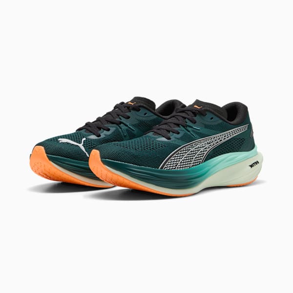 Tenis de running para hombre Deviate NITRO™ 3, Green Terrain-Heat Fire, extralarge