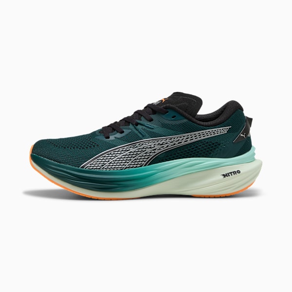 Deviate NITRO™ 3 Men's Road Running Shoes, Green Terrain-Heat Fire, extralarge