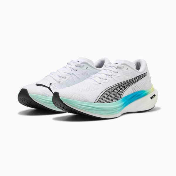 Deviate NITRO™ 3 Men's Road Running Shoes, PUMA White-Mint Melt, extralarge