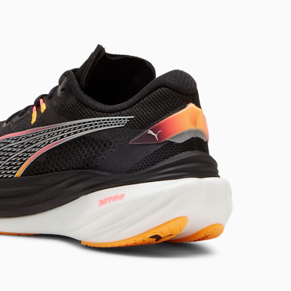 Tenis de running Mujer Deviate NITRO 3, PUMA Black-Sunset Glow-Sun Stream, extralarge