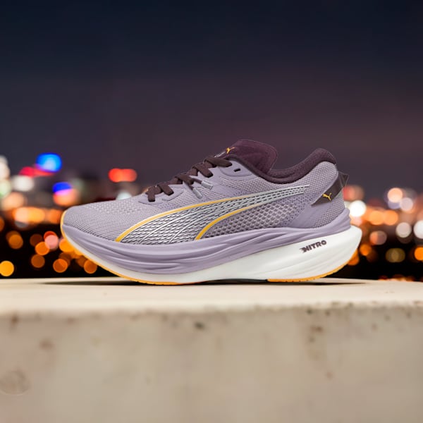 Deviate NITRO™ 3 Women's Running Shoes, Pale Plum-Midnight Plum-Sun Stream, extralarge