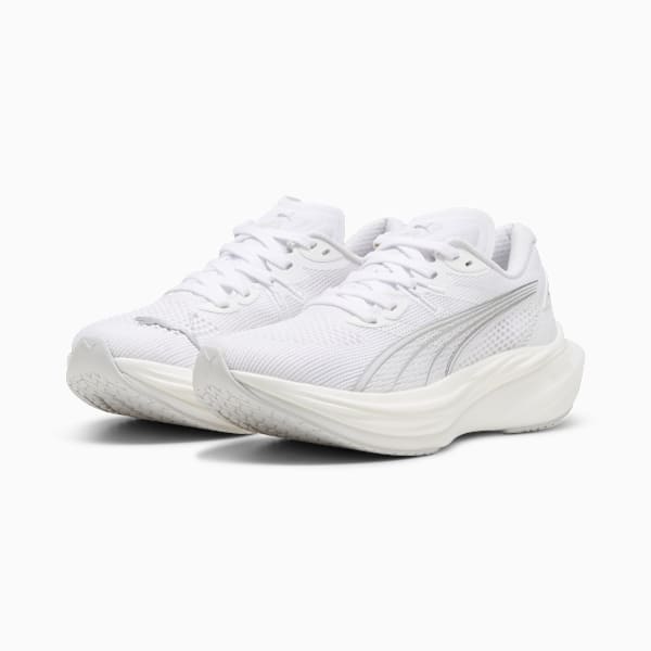 Tenis de running Mujer Deviate NITRO 3, PUMA White-Feather Gray-PUMA Silver, extralarge