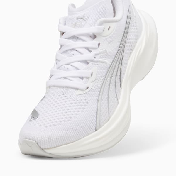 Tenis de running Mujer Deviate NITRO 3, PUMA White-Feather Gray-PUMA Silver, extralarge