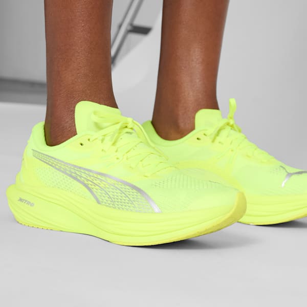 Deviate NITRO™ 3 Women's Running Shoes, Yellow Alert-PUMA Silver, extralarge