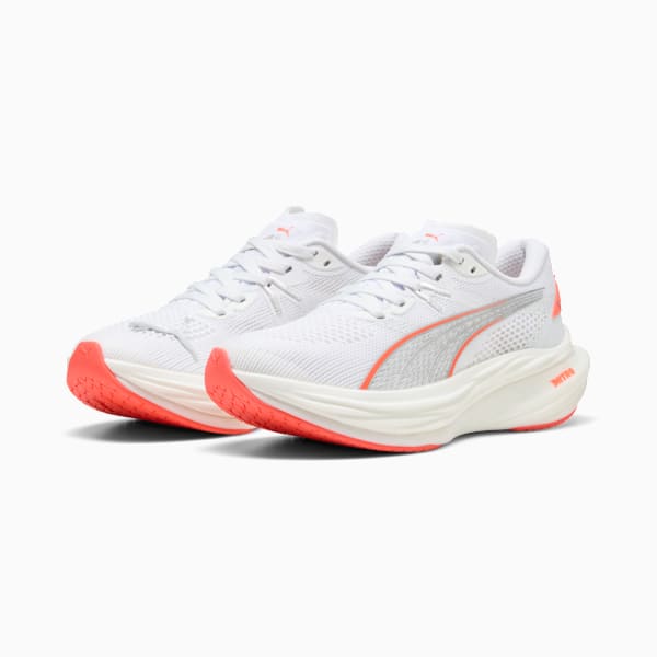 Deviate NITRO™ 3 Women's Road Running Shoes, PUMA White-Glowing Red, extralarge