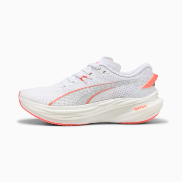 Deviate NITRO™ 3 Women's Road Running Shoes, PUMA White-Glowing Red, extralarge