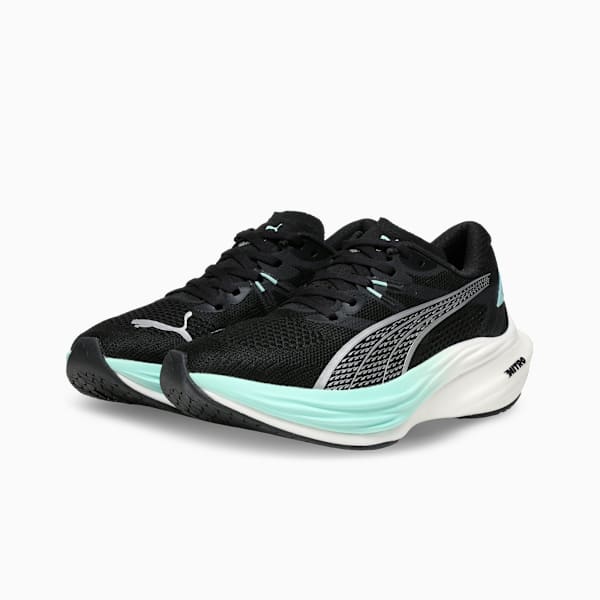 Deviate NITRO™ 3 Women's Running Shoes, PUMA Black-Mint Melt, extralarge-IND
