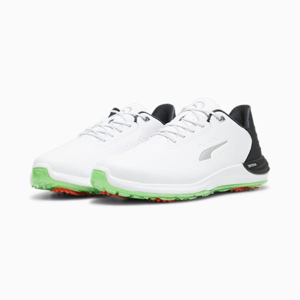 Phantomcat NITRO™+ Men's Golf Shoes, PUMA White-PUMA Black-Fluro Green Pes, extralarge