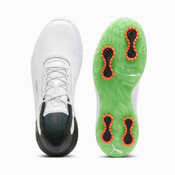 Phantomcat NITRO™+ Men's Golf Shoes, PUMA White-PUMA Black-Fluro Green Pes, extralarge