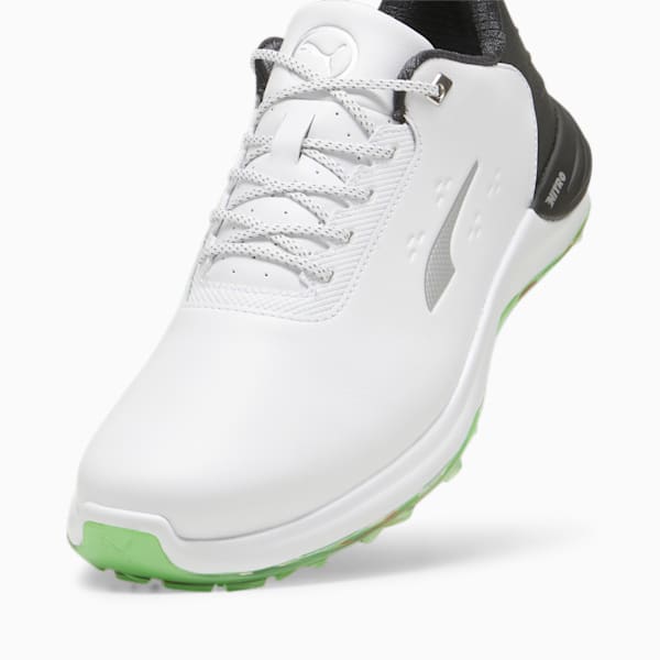 Phantomcat NITRO™+ Men's Golf Shoes, PUMA White-PUMA Black-Fluro Green Pes, extralarge