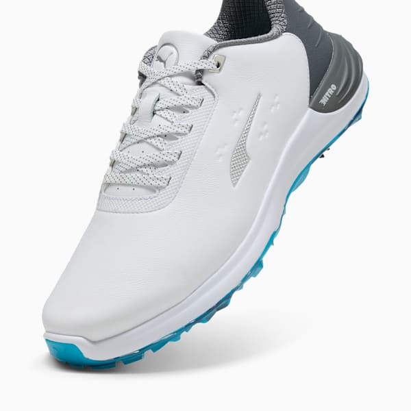 Phantomcat NITRO™+ Men's Golf Shoes, PUMA White-Slate Sky-Speed Blue, extralarge-GBR