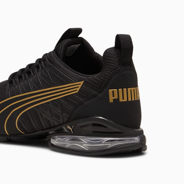 Tenis de running para mujer Voltaic Evo, PUMA Black-PUMA Gold, extralarge