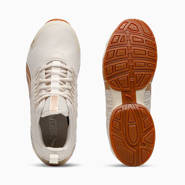 Chaussures de course à pied Voltaic Evo Femme, Alpine Snow-PUMA Gold-Gum, extralarge
