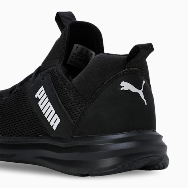 Enzo Leam Men's Running Shoes, PUMA Black-PUMA White, extralarge-IND