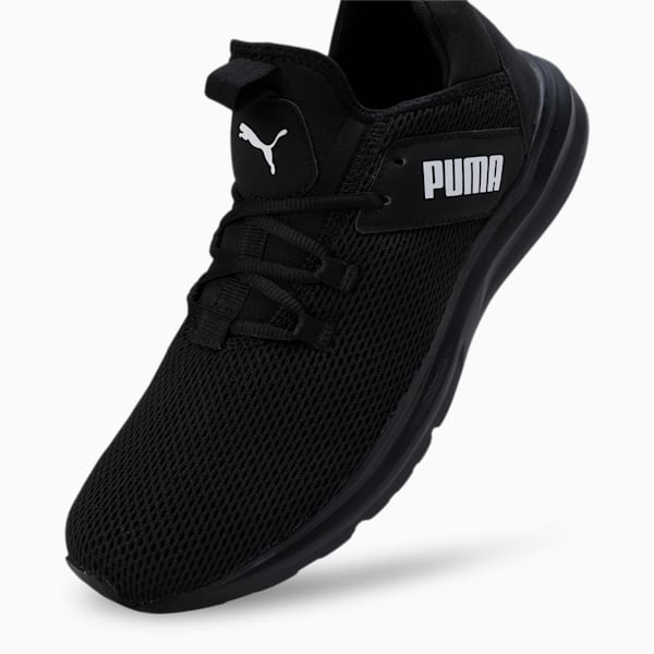 Enzo Leam Men's Running Shoes, PUMA Black-PUMA White, extralarge-IND