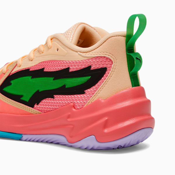 Scoot Zeros Georgia Peach Big Kids' Basketball Shoes, Passionfruit-PUMA Green-Peach Fizz, extralarge