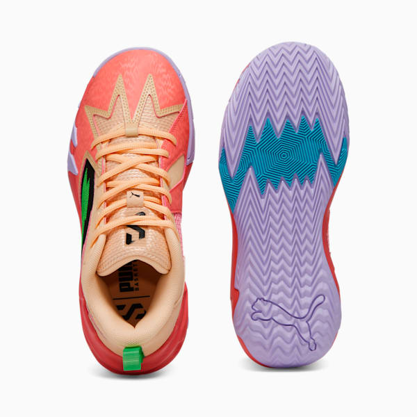 Scoot Zeros Georgia Peach Big Kids' Basketball Shoes, Passionfruit-PUMA Green-Peach Fizz, extralarge