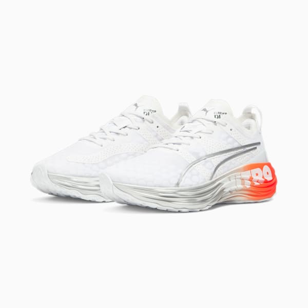 Tenis para correr ForeverRun NITRO para mujer, PUMA White-Cherry Tomato, extralarge