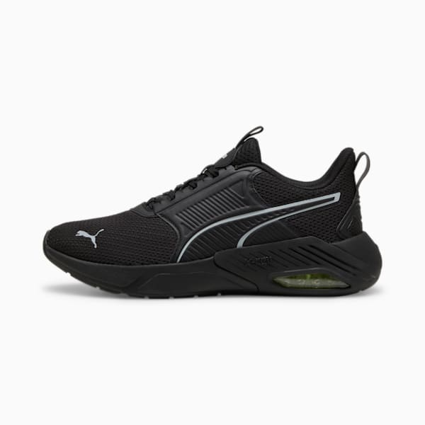 X-Cell Nova FS Ultra Running Shoes, PUMA Black-Electric Lime-Cool Mid Gray, extralarge-IND