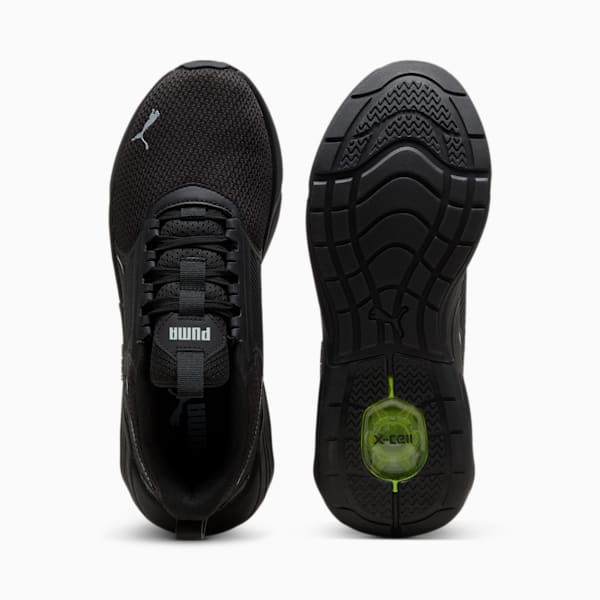 X-Cell Nova FS Ultra Running Shoes, PUMA Black-Electric Lime-Cool Mid Gray, extralarge-IND