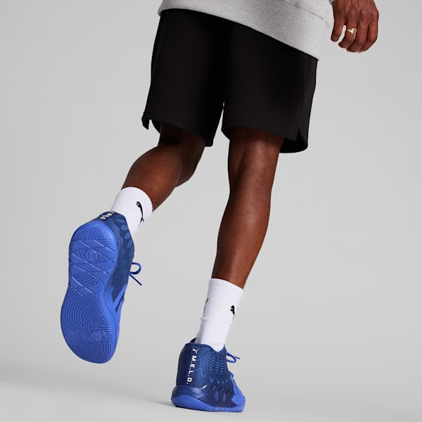 PUMA x LAMELO BALL MB.01 Team Men's Basketball Shoes, Blazing Blue-Royal Sapphire-Blue Glimmer-PUMA White, extralarge